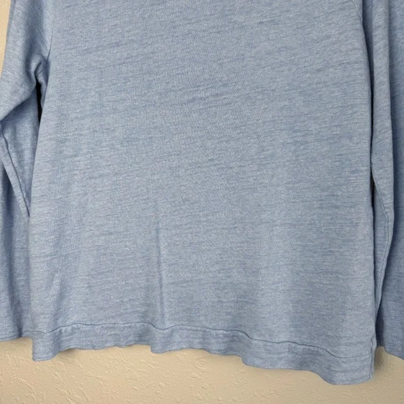 Loft blue asymmetrical hem sweatshirt top M - Picture 6 of 9